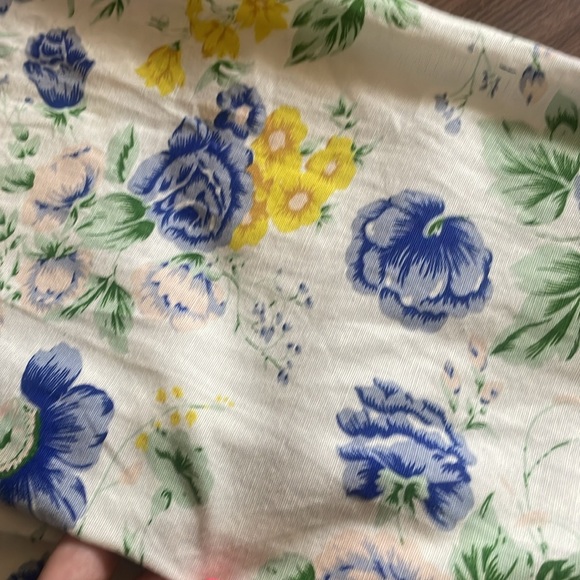 ASOS DESIGN cotton/linen floral print button front collar jumpsuit,Vintage look! - Picture 10 of 10